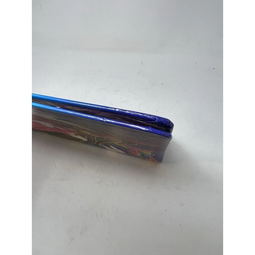 Vintage Lisa Frank 1990s Rainbow Chaser Metal Three Ring Binder Folder Horse Cat